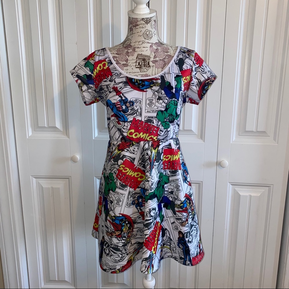Marvel superheroes comic book dress